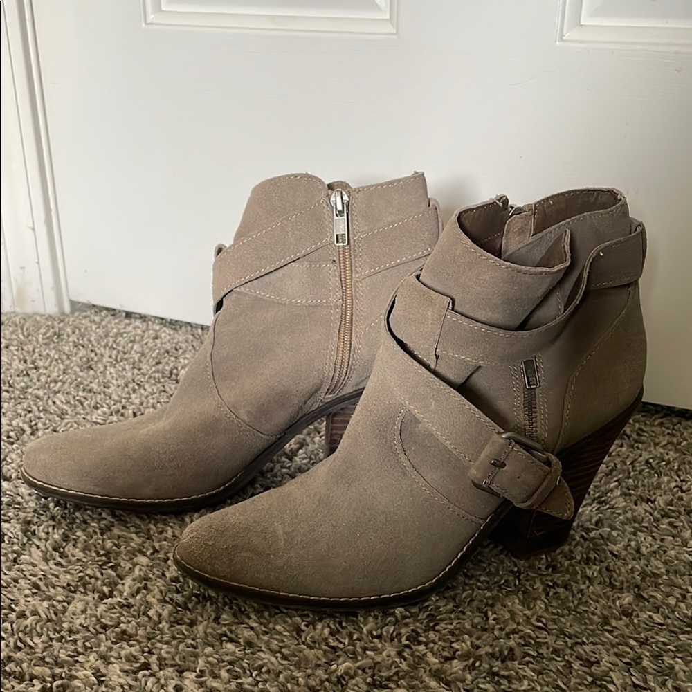 Women's Taupe Ankle Boots